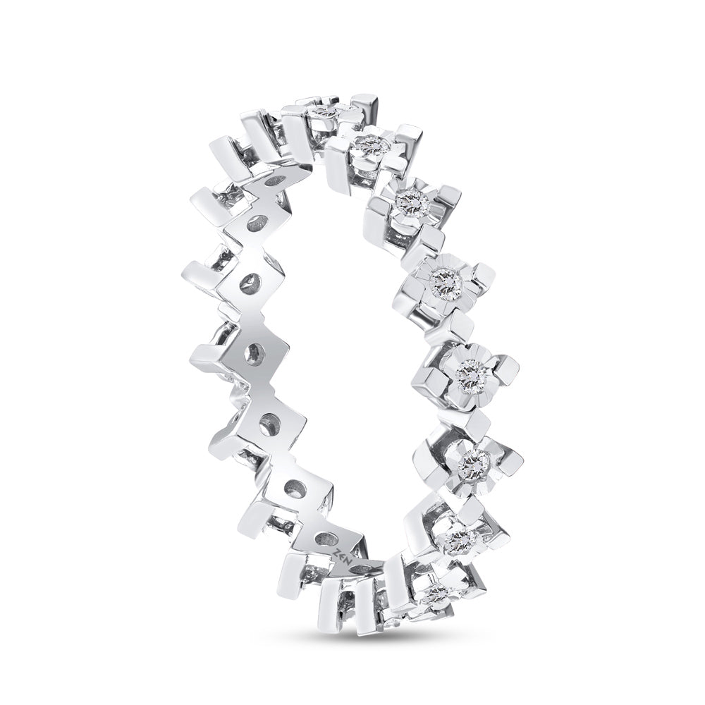 0.18 ct. Memoire Diamantring