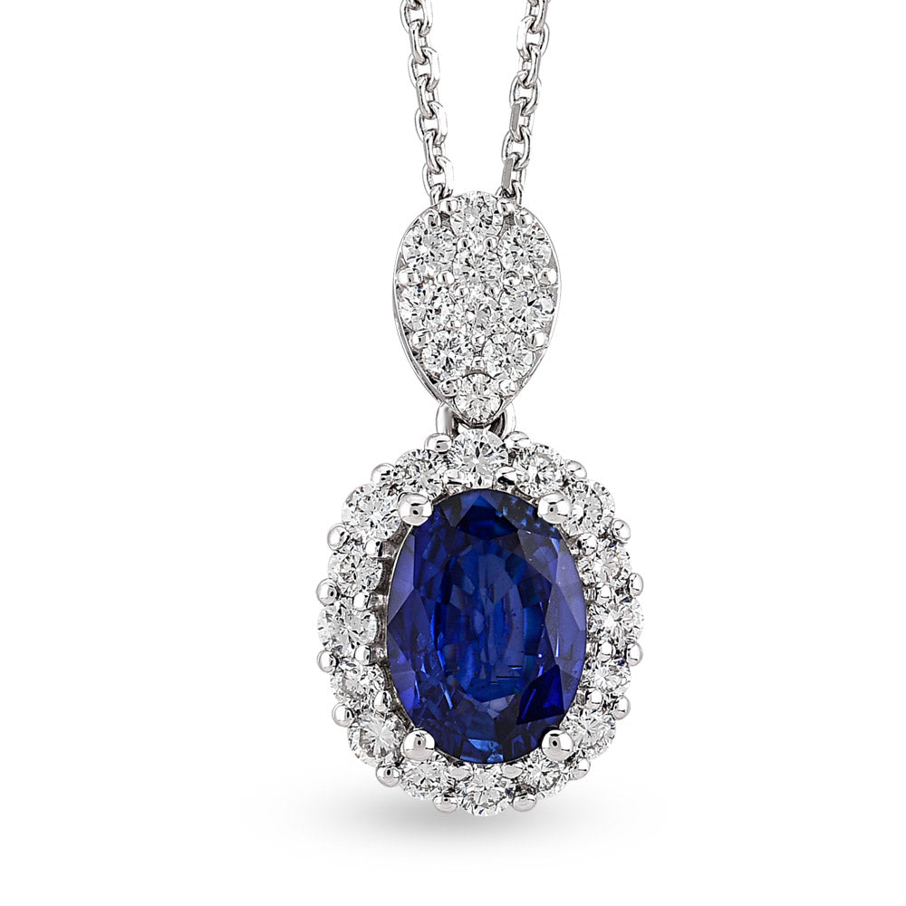 1.24 ct. Saphir Halskette
