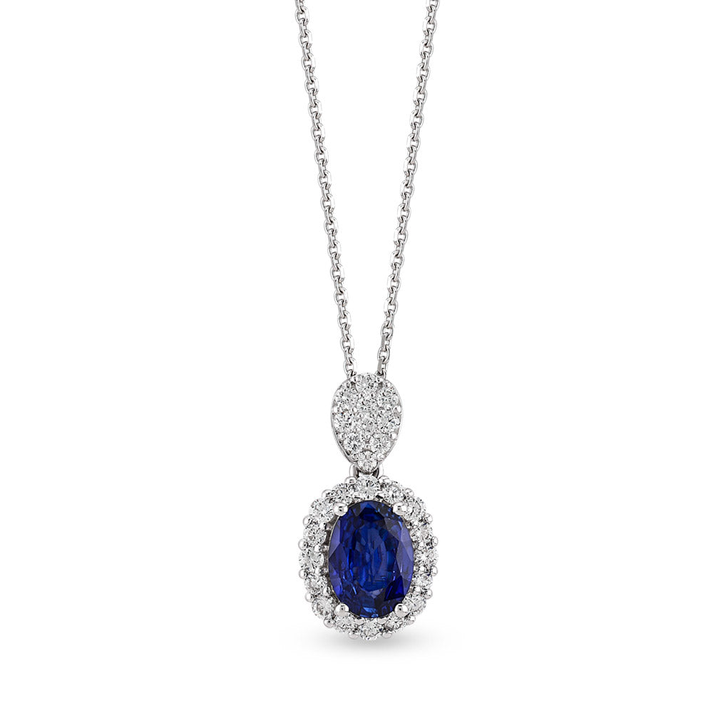 1.24 ct. Saphir Halskette