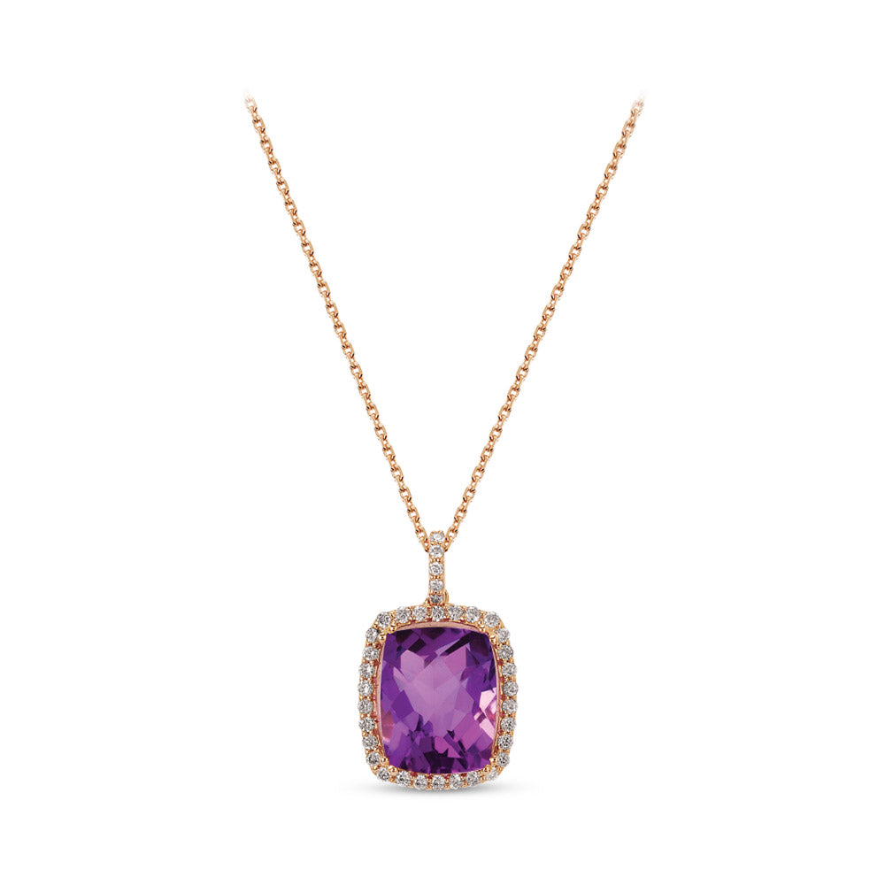 2.50 ct. Amethyst Halskette