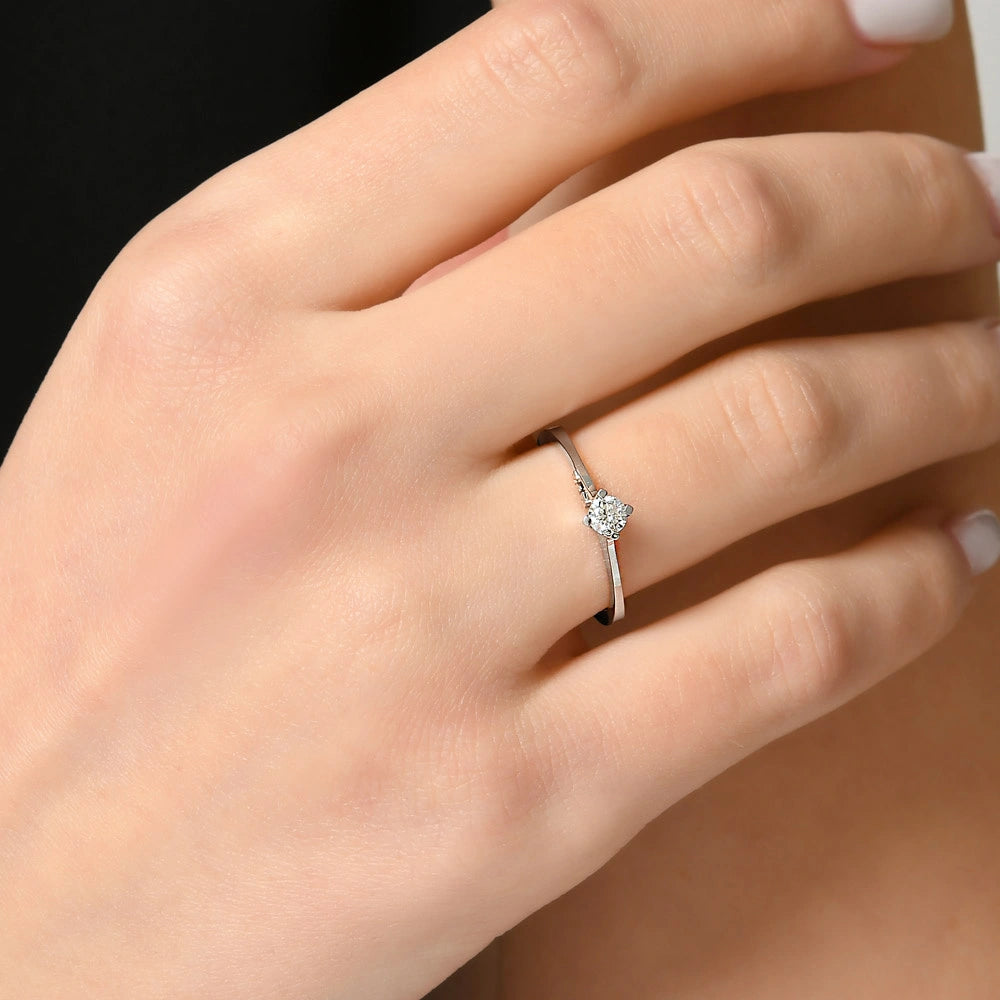 0.21 ct. Solitaire Diamond Engagement Ring