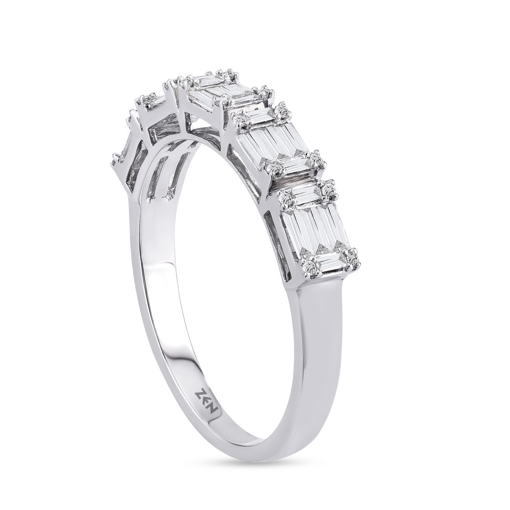 0.39 ct. Baguette Diamantring