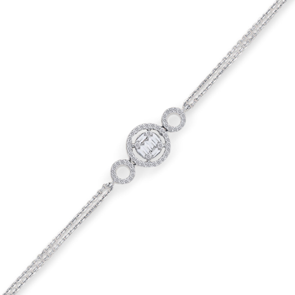 0.31 ct. Baguette Diamantarmband
