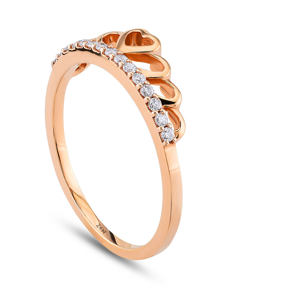 0.13 ct. Herz Diamantring