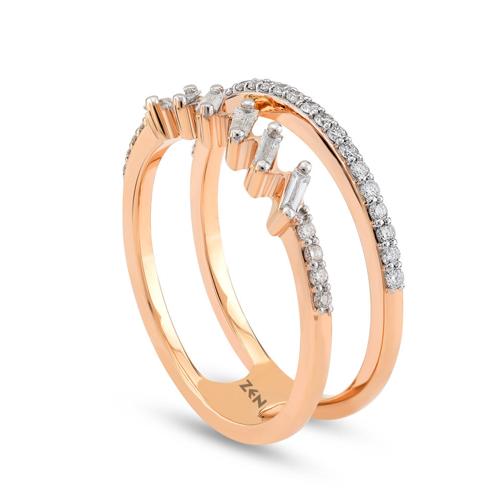 0.31 ct. Baguette Diamond Ring