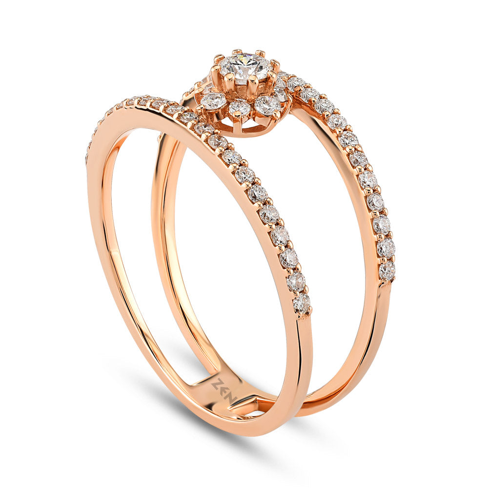 0.43 ct. Duett Diamantring