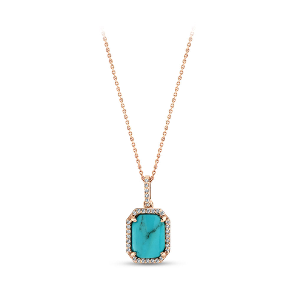 1.07 ct. Türkis Halskette
