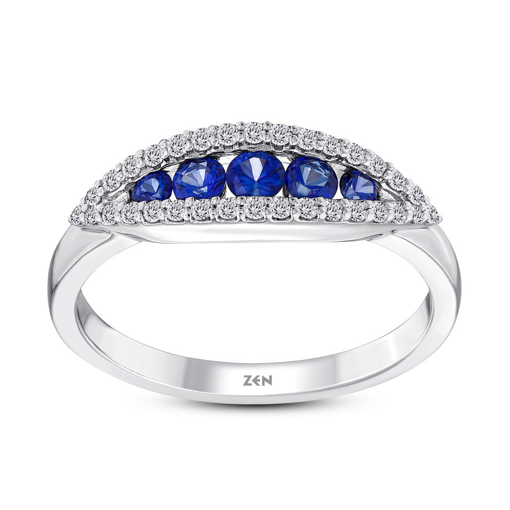 0.47 ct. Saphir Ring
