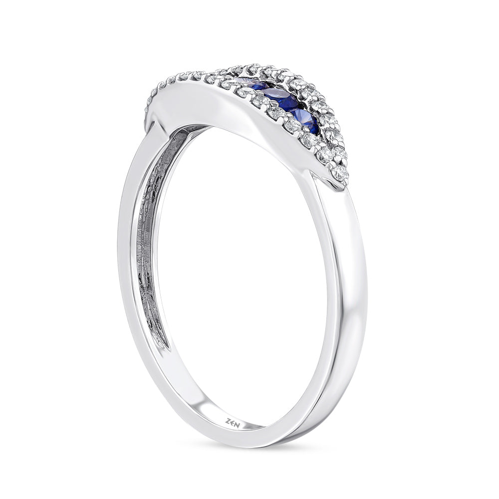 0.47 ct. Saphir Ring