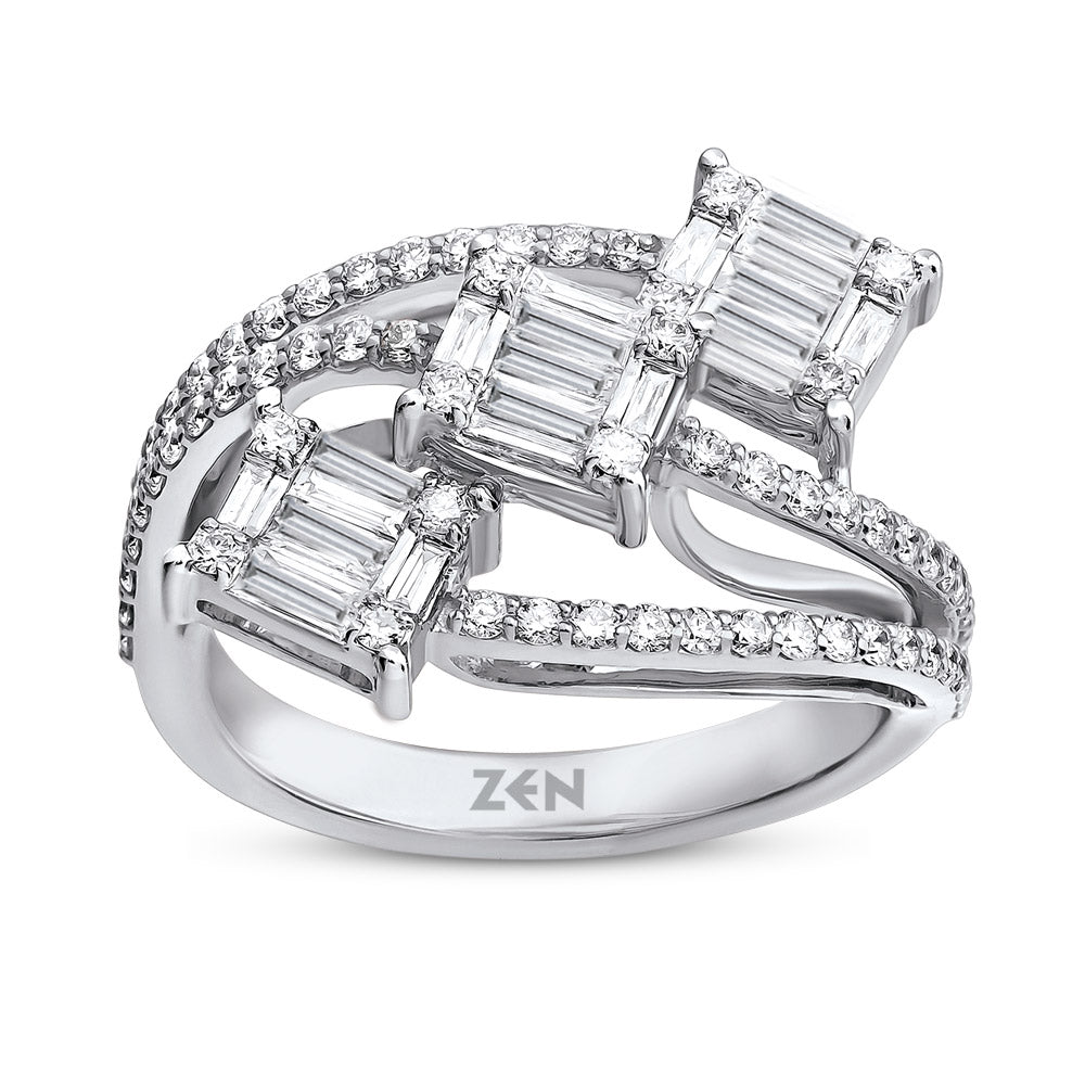 0.82 ct. Baguette Diamond Ring