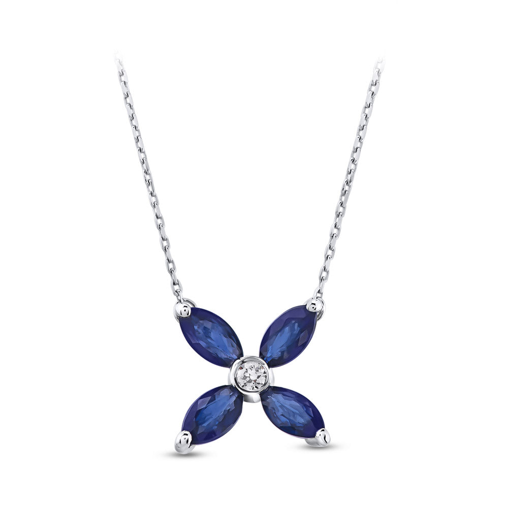 0.52 ct. Saphir Halskette