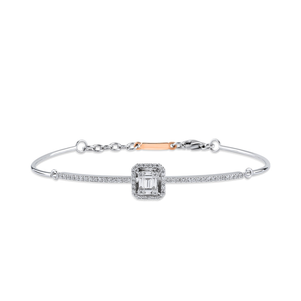 0.40 ct. Baguette Diamantarmband