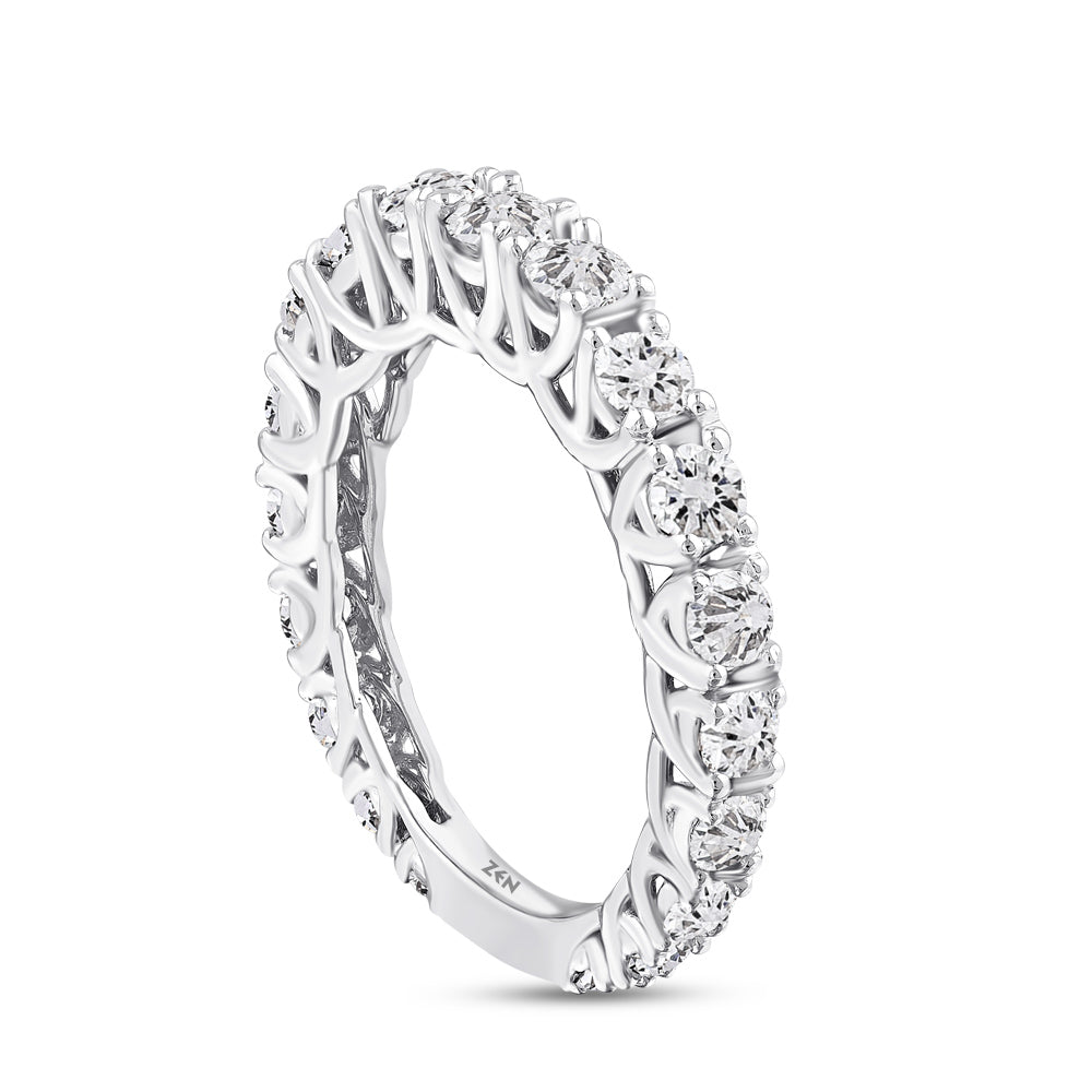 1.40 ct. Halbmemoire Diamantring