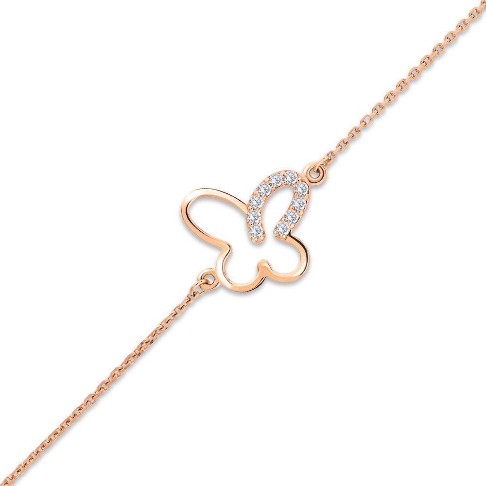 0.07 ct. Schmetterling Diamantarmband