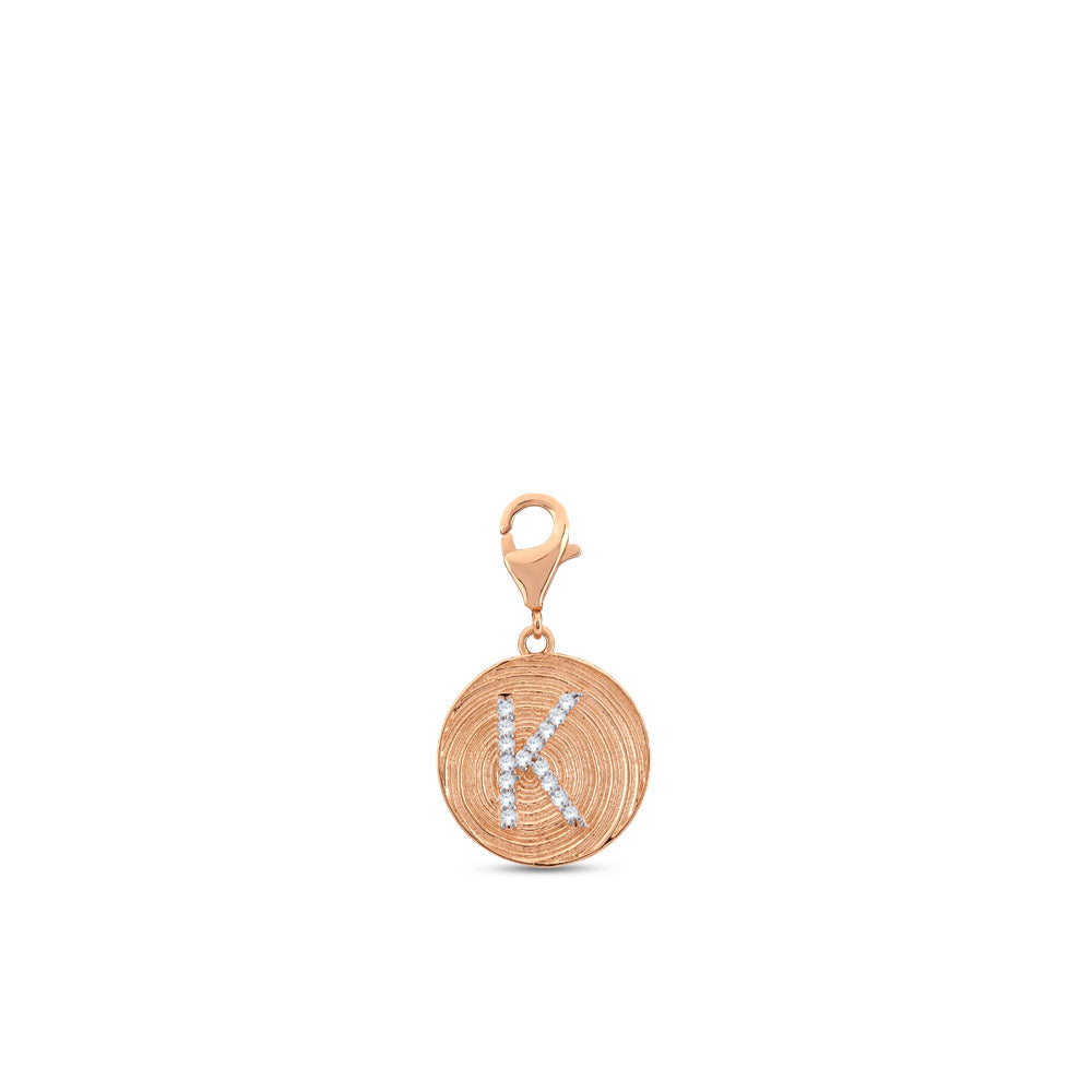 0.08 ct. Charme K Buchstabenanhänger