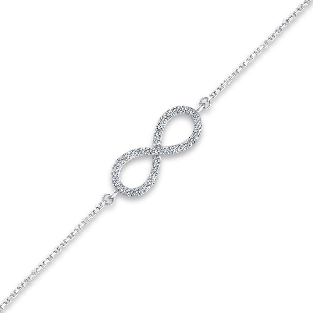 0.19 ct. Unendlichkeit Diamantarmband