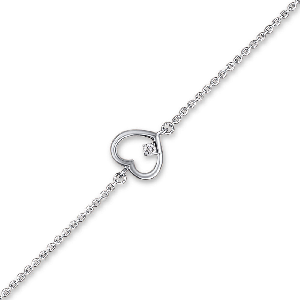 0.02 ct. Herz Diamant Armband