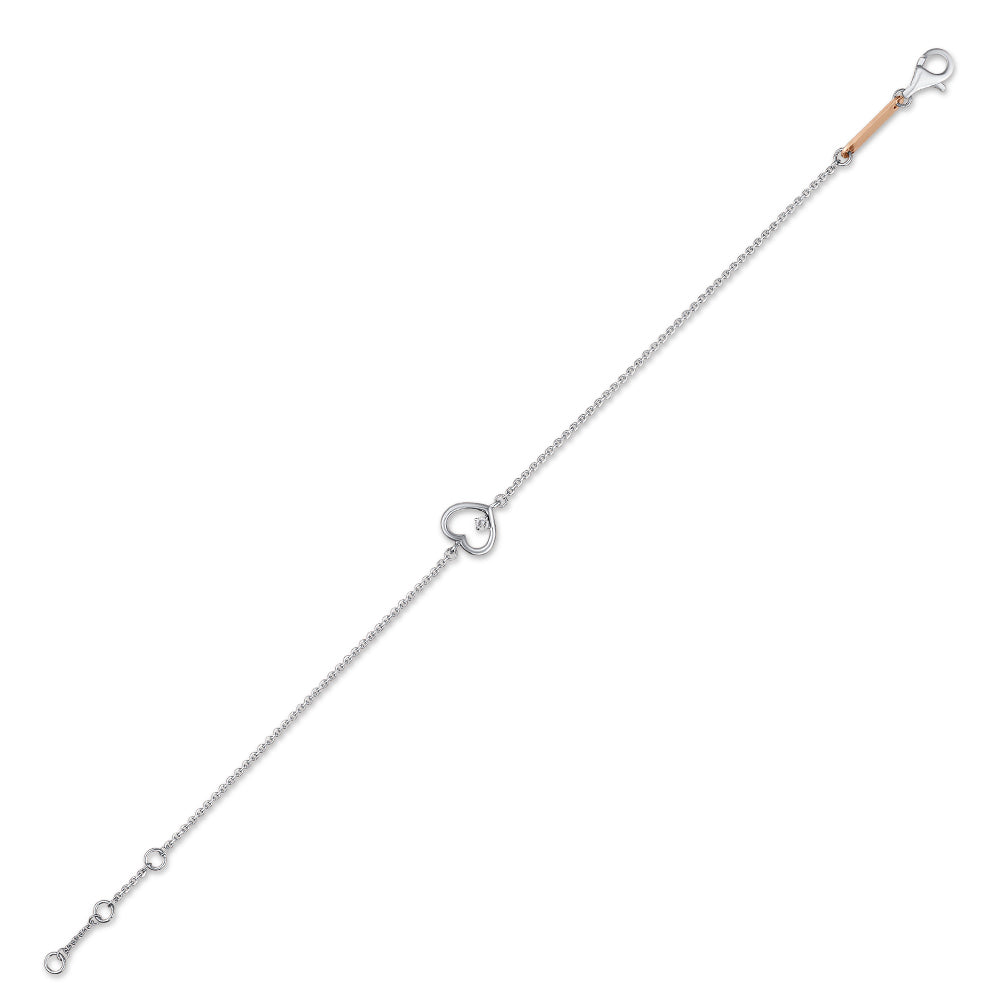 0.02 ct. Herz Diamant Armband