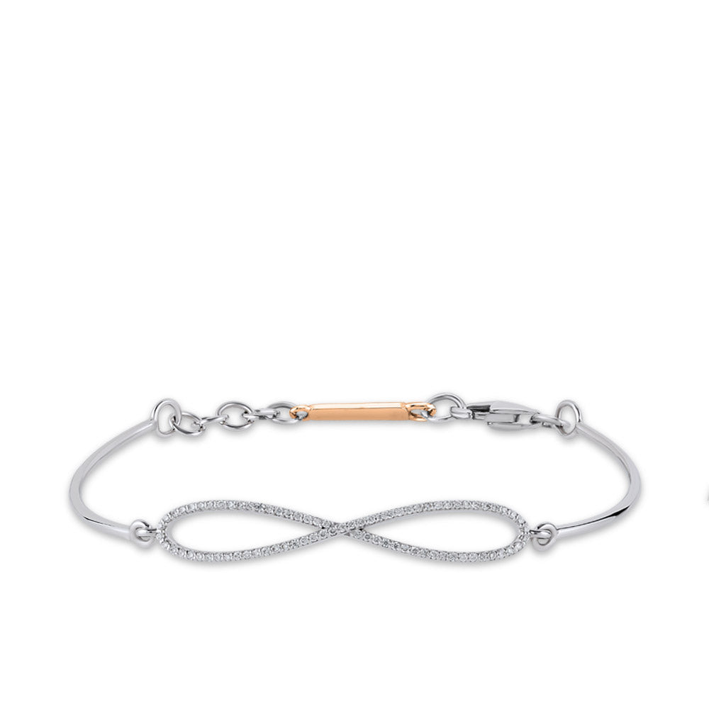 0.15 ct. Unendlichkeit Diamantarmband