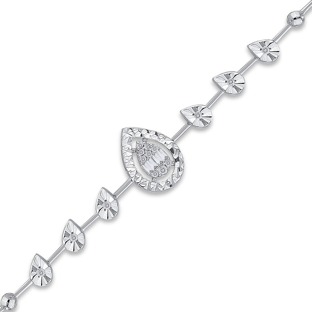 0.15 ct. Baguette Diamantarmband