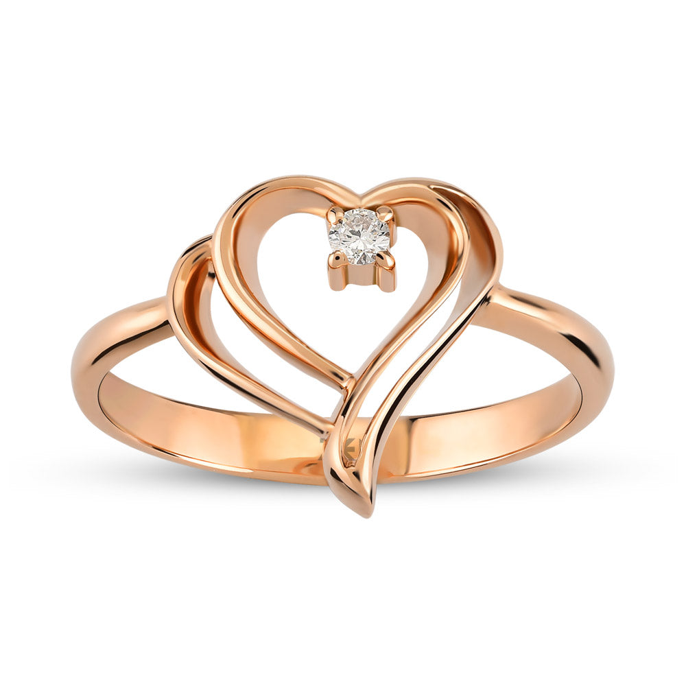 0.03 ct. Herz Diamantring