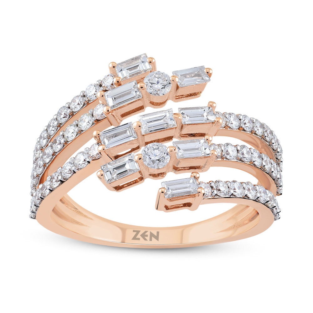 1.00 ct. Baguette Diamantring