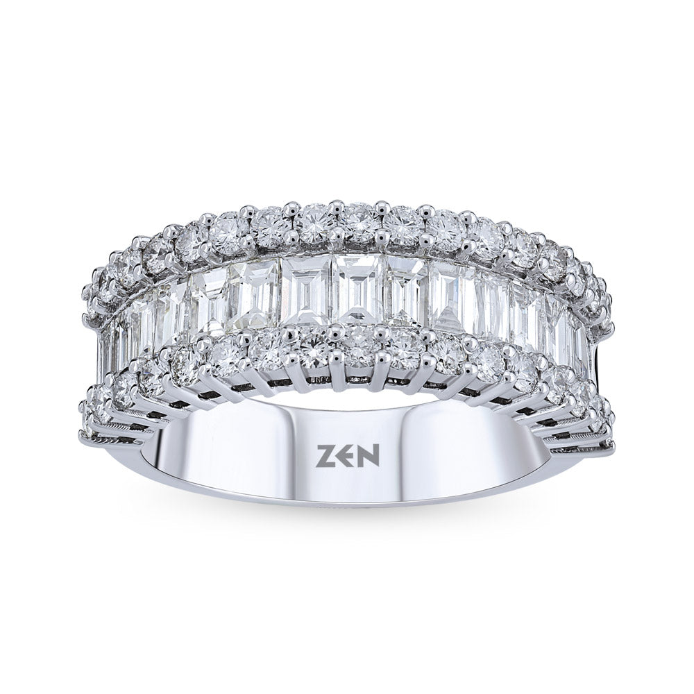1.83 ct. Baguette Diamantring