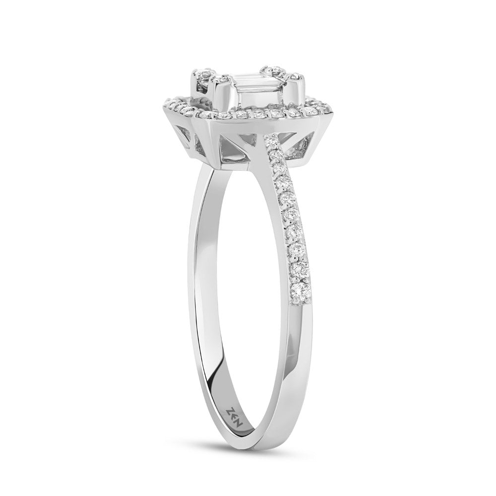 0.24 ct. Baguette Diamond Ring