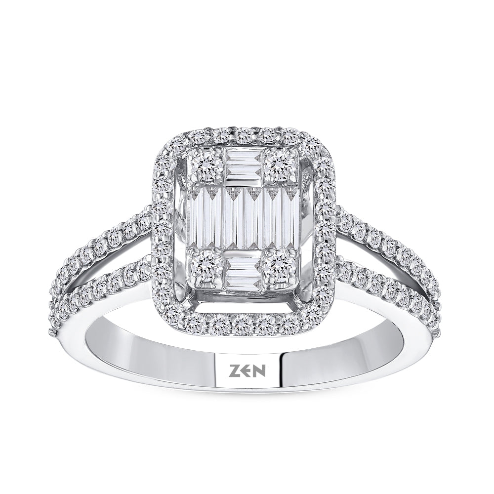0.63 ct. Baguette Diamond Ring