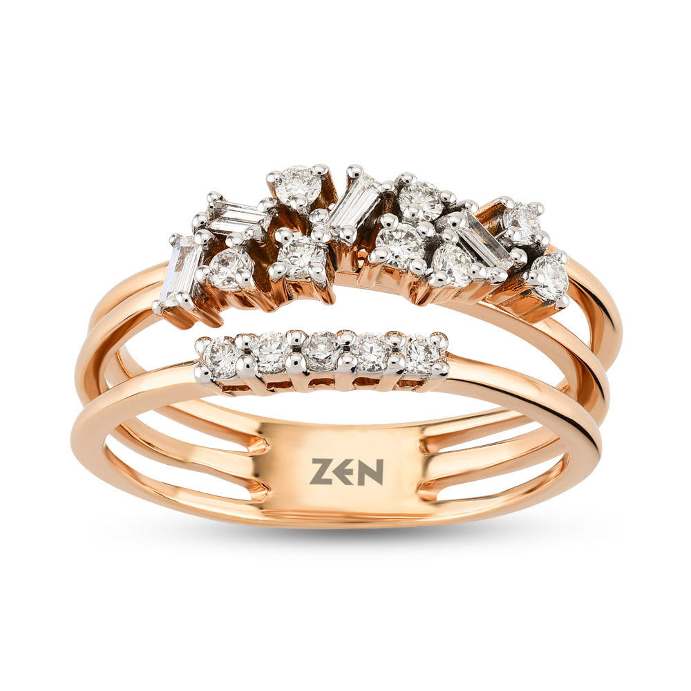 0.31 ct. Baguette Diamantring