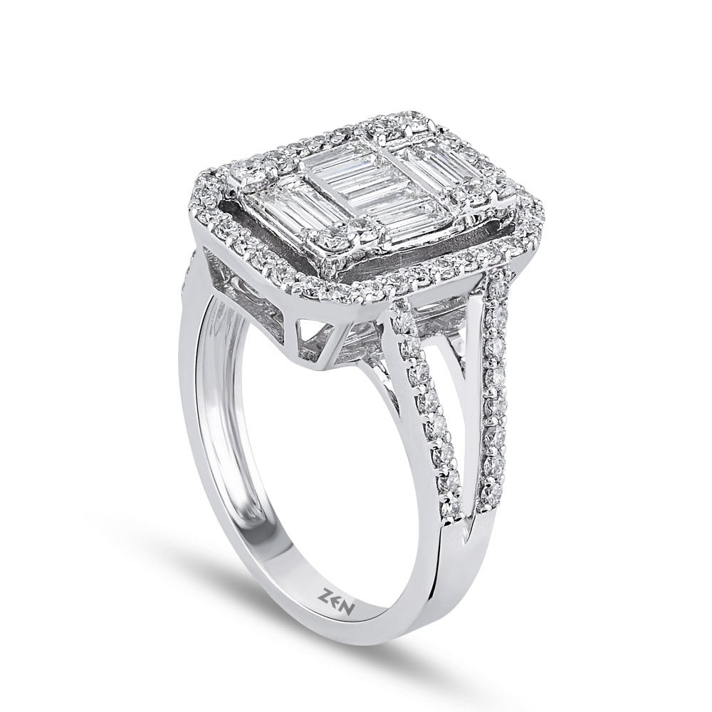 1.12 ct. Baguette Diamond Ring