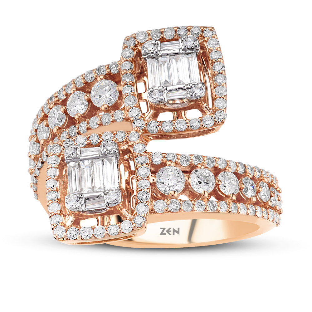 1.12 ct. Baguette Diamantring