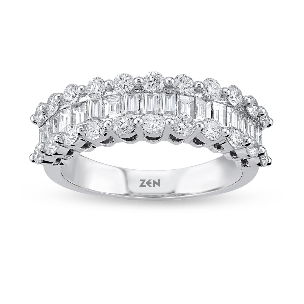 1.43 ct. Baguette Diamantring