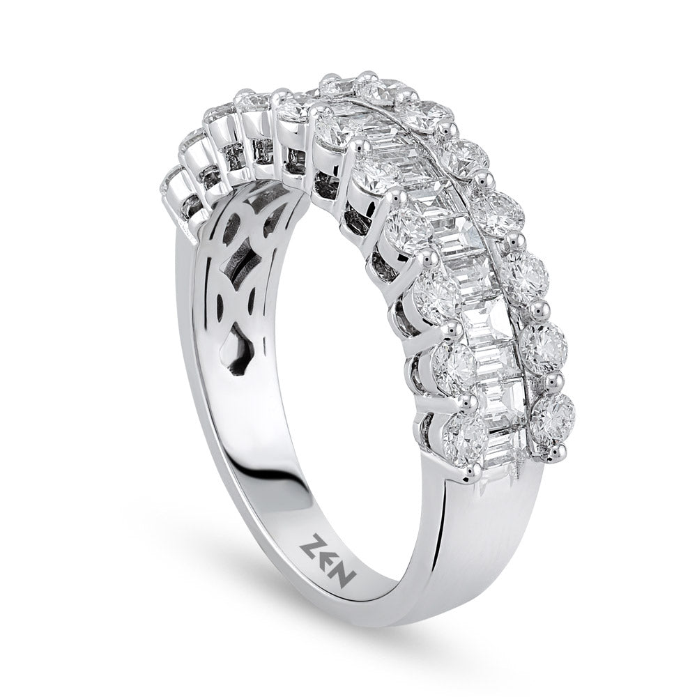 1.43 ct. Baguette Diamantring