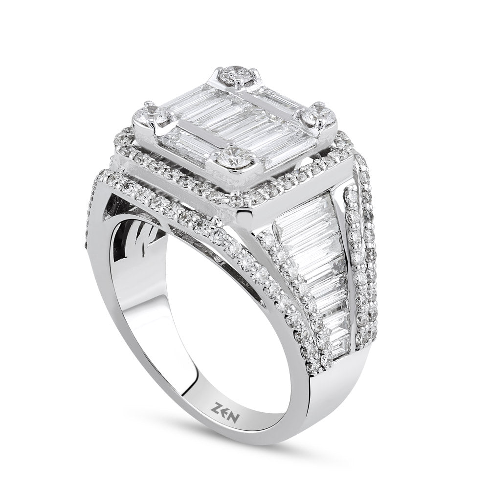 2.27 ct. Baguette Diamantring