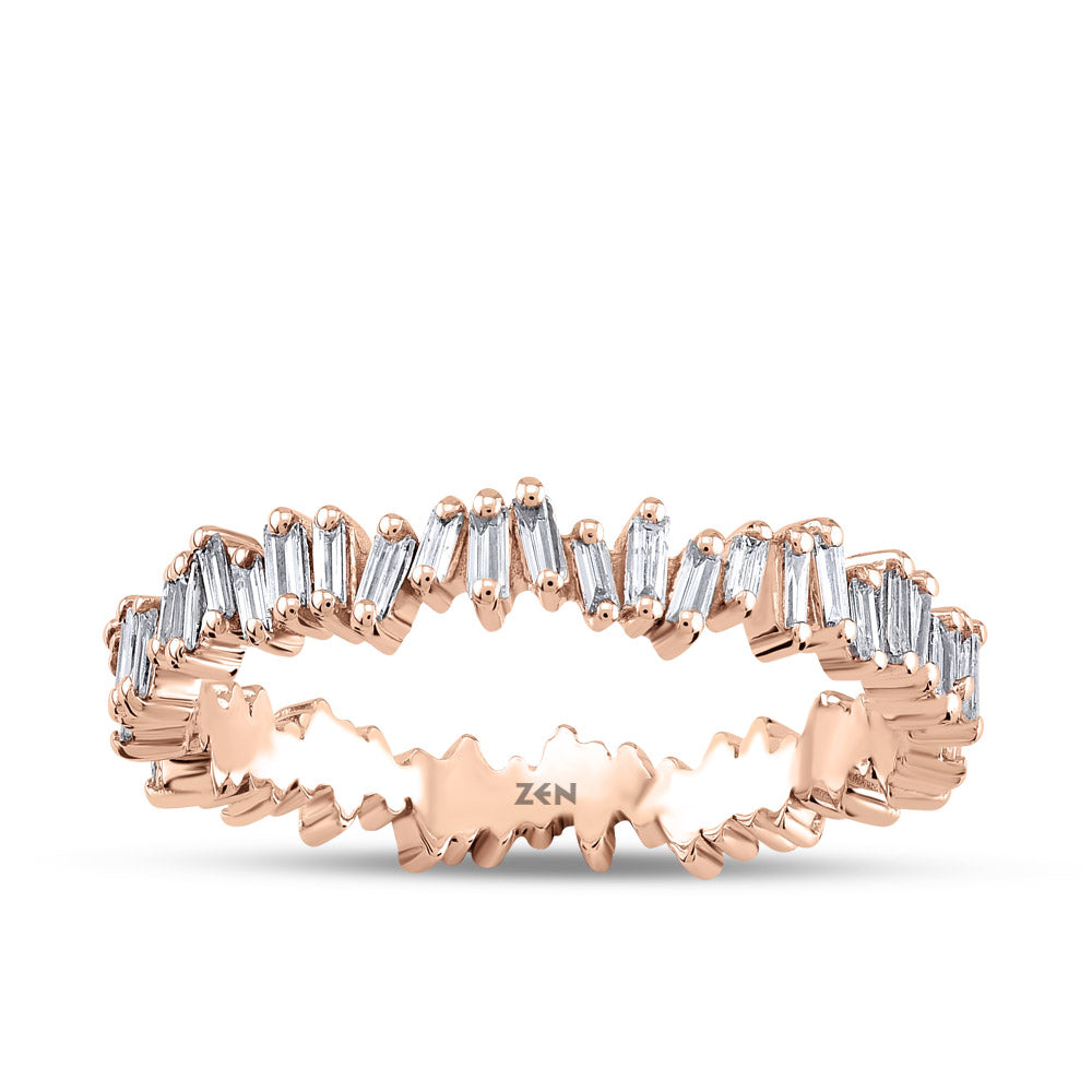 0.60 ct. Baguette Diamantring