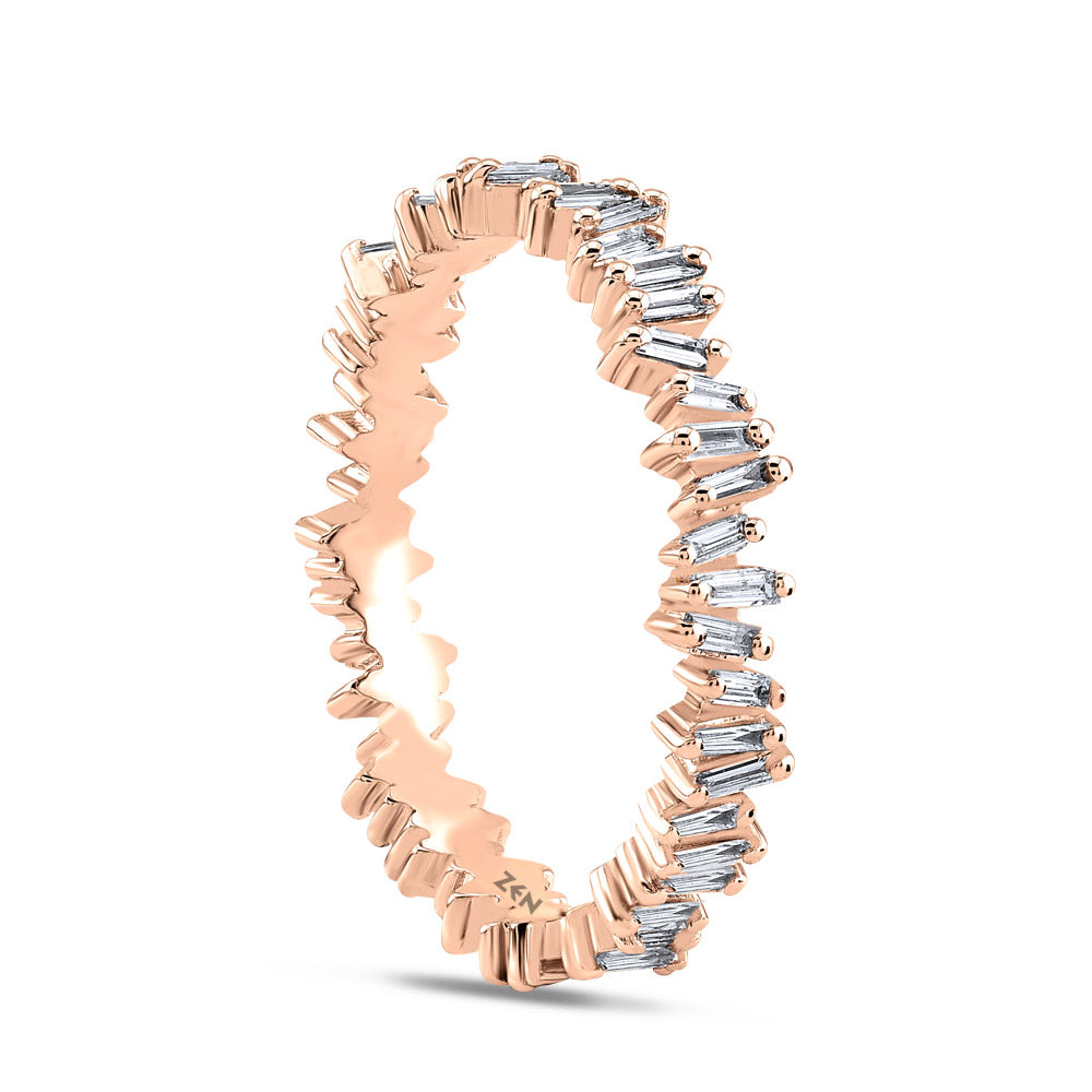 0.60 ct. Baguette Diamantring