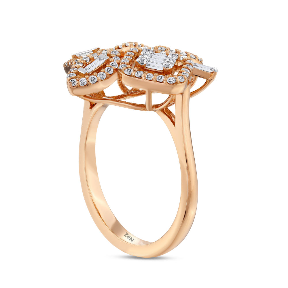 0.54 ct. Baguette Diamond Ring