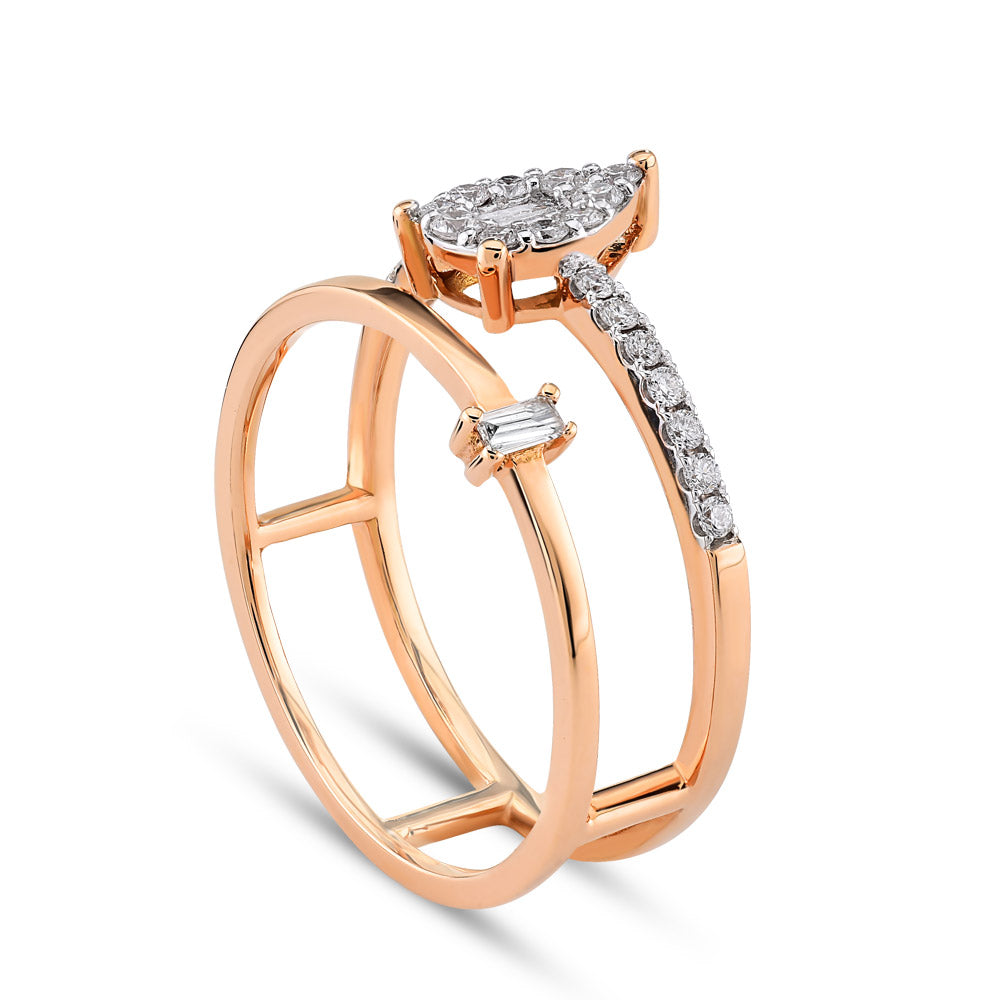 0.28 ct. Baguette Diamond Ring