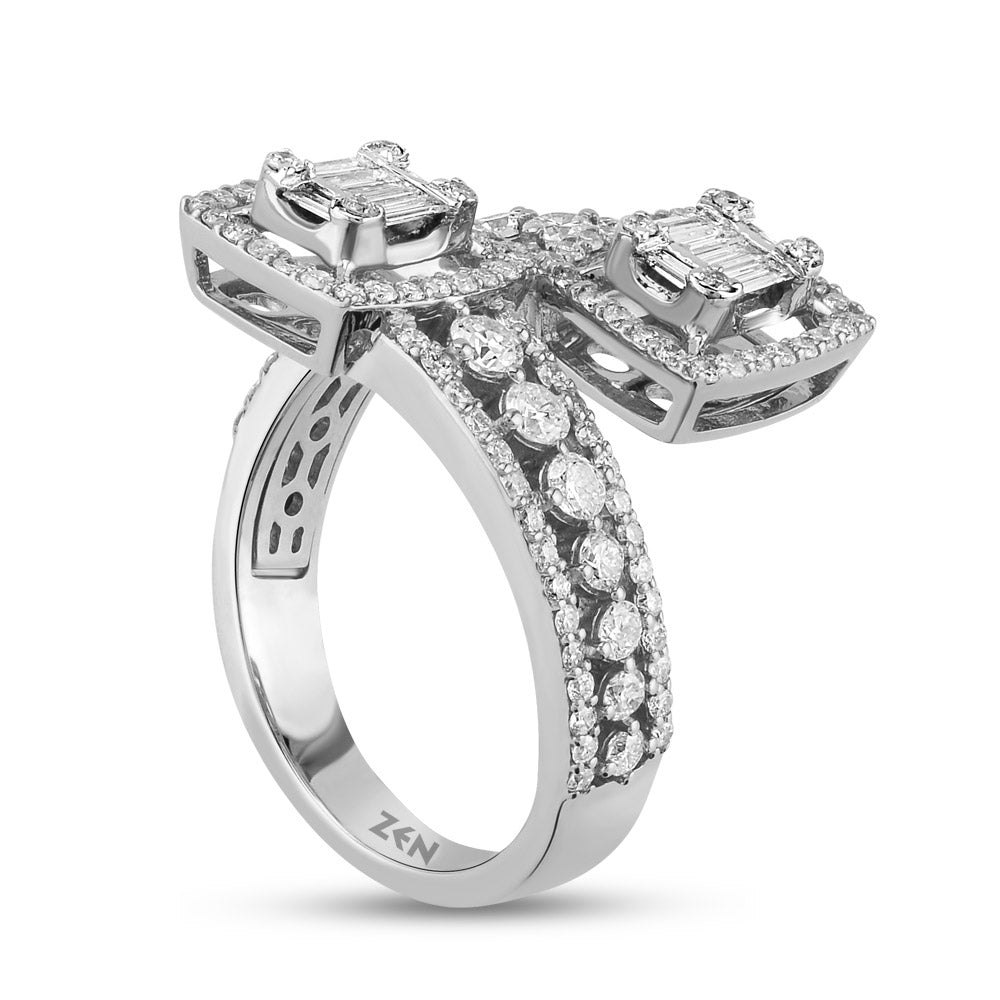 1.12 ct. Baguette Diamantring