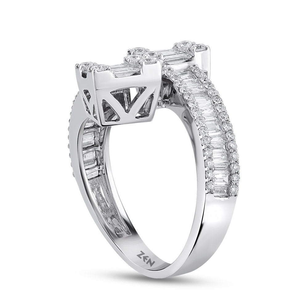 1.22 ct. Baguette Diamantring
