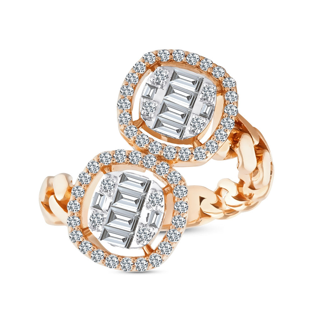 0.76 ct. Baguette Diamond Ring