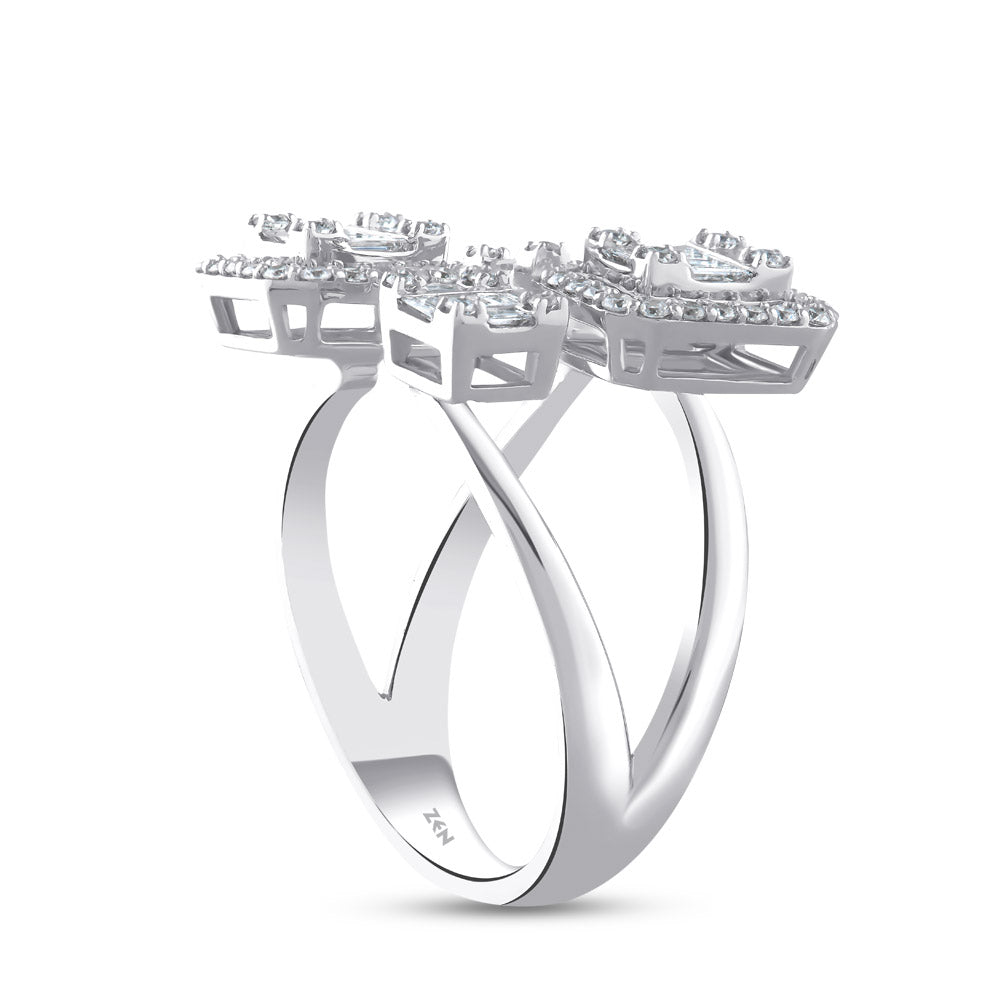 1.04 ct. Baguette Diamantring