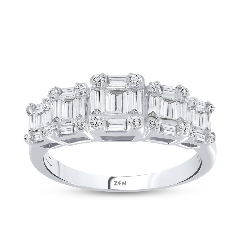 0.49 ct. Baguette Diamond Ring