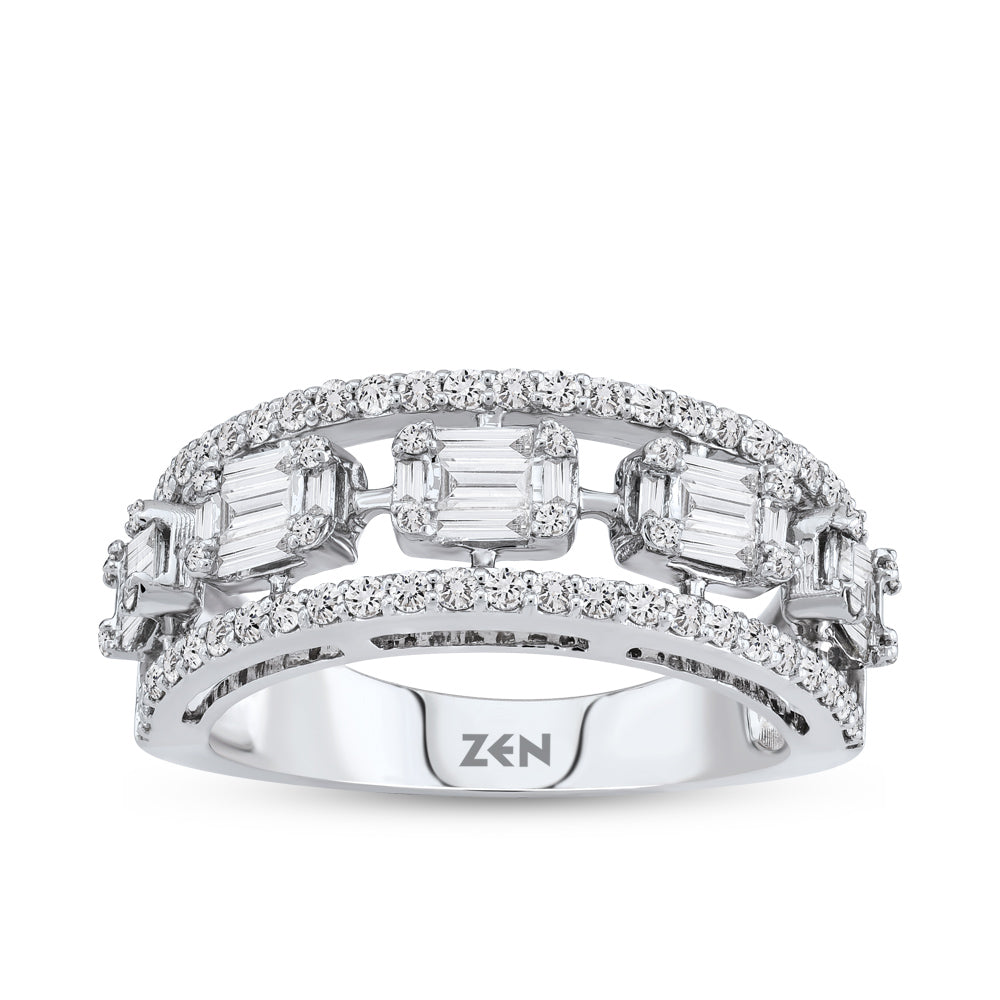 0.80 ct. Baguette Diamond Ring