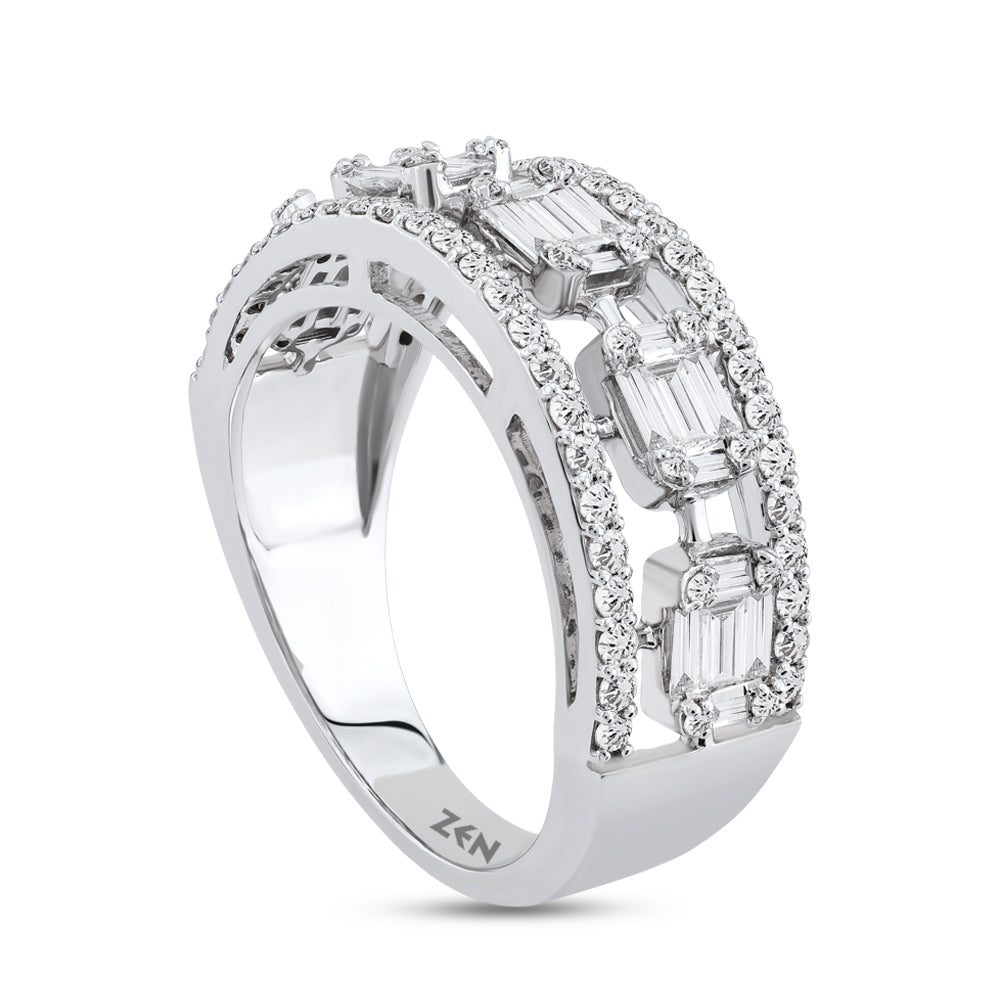 0.80 ct. Baguette Diamond Ring