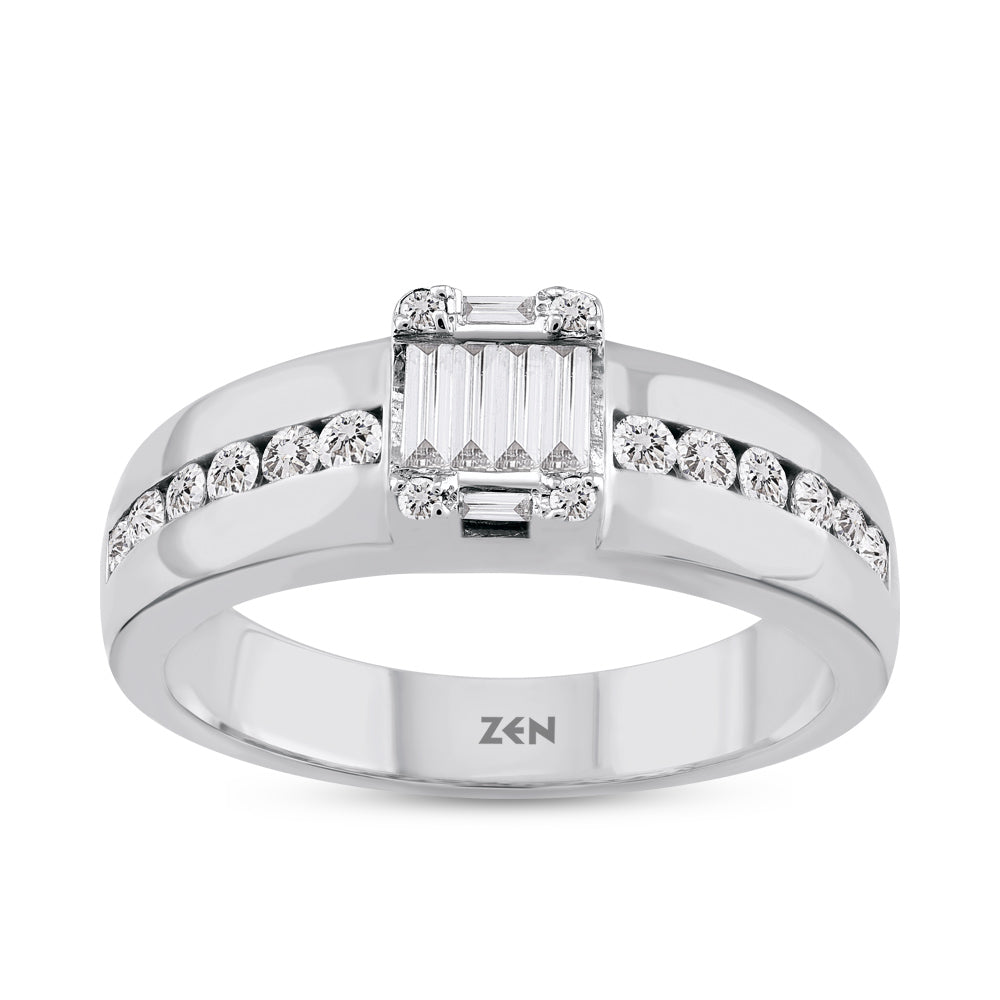 0.38 ct. Baguette Diamond Ring