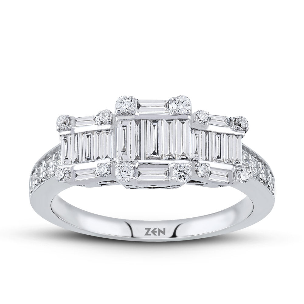 0.59 ct. Baguette Diamond Ring