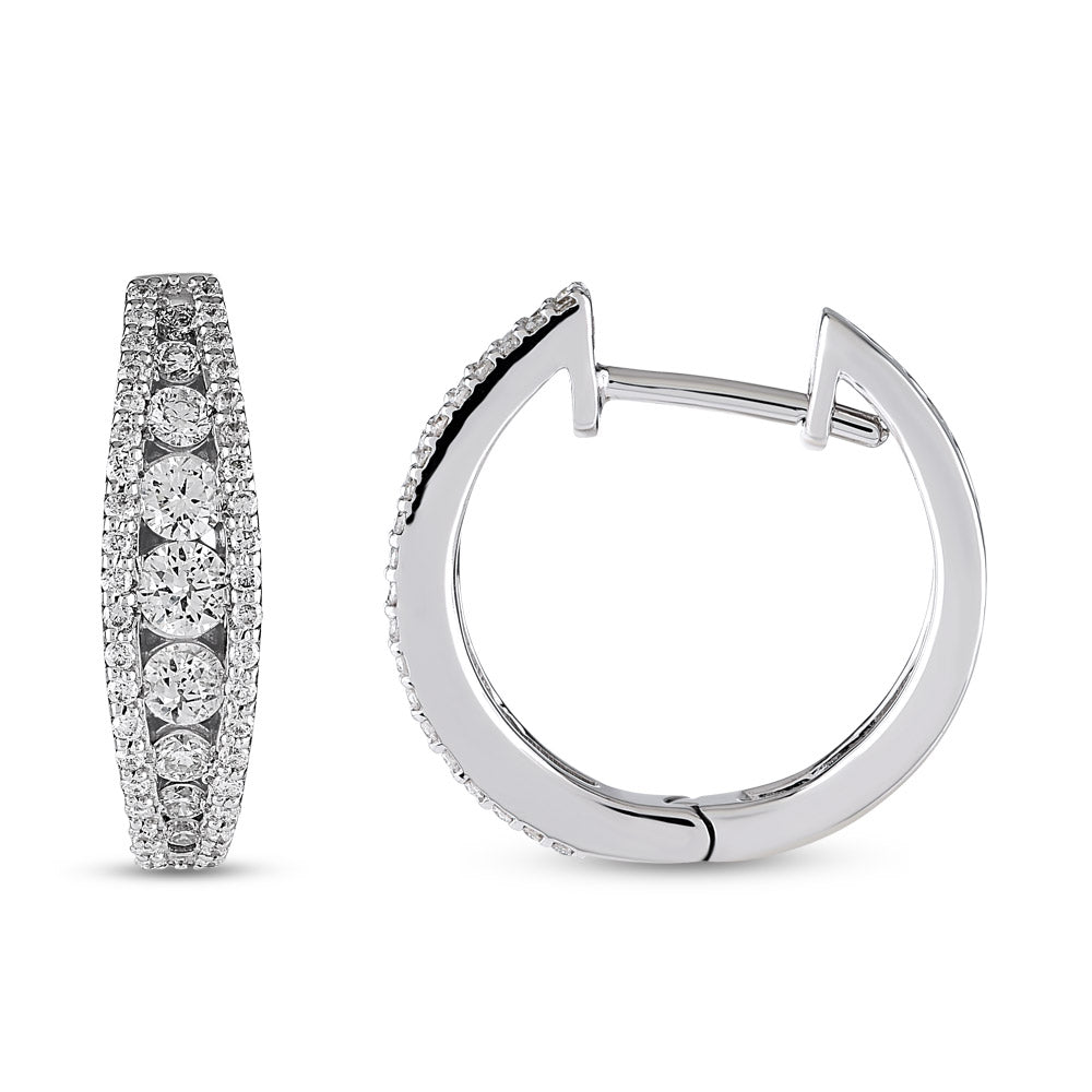 0.79 ct. Creolen Diamant Ohrringe