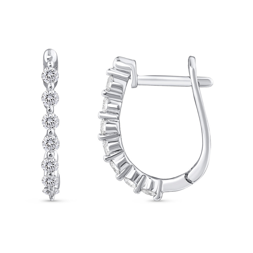 0.35 ct. Creolen Diamant Ohrringe